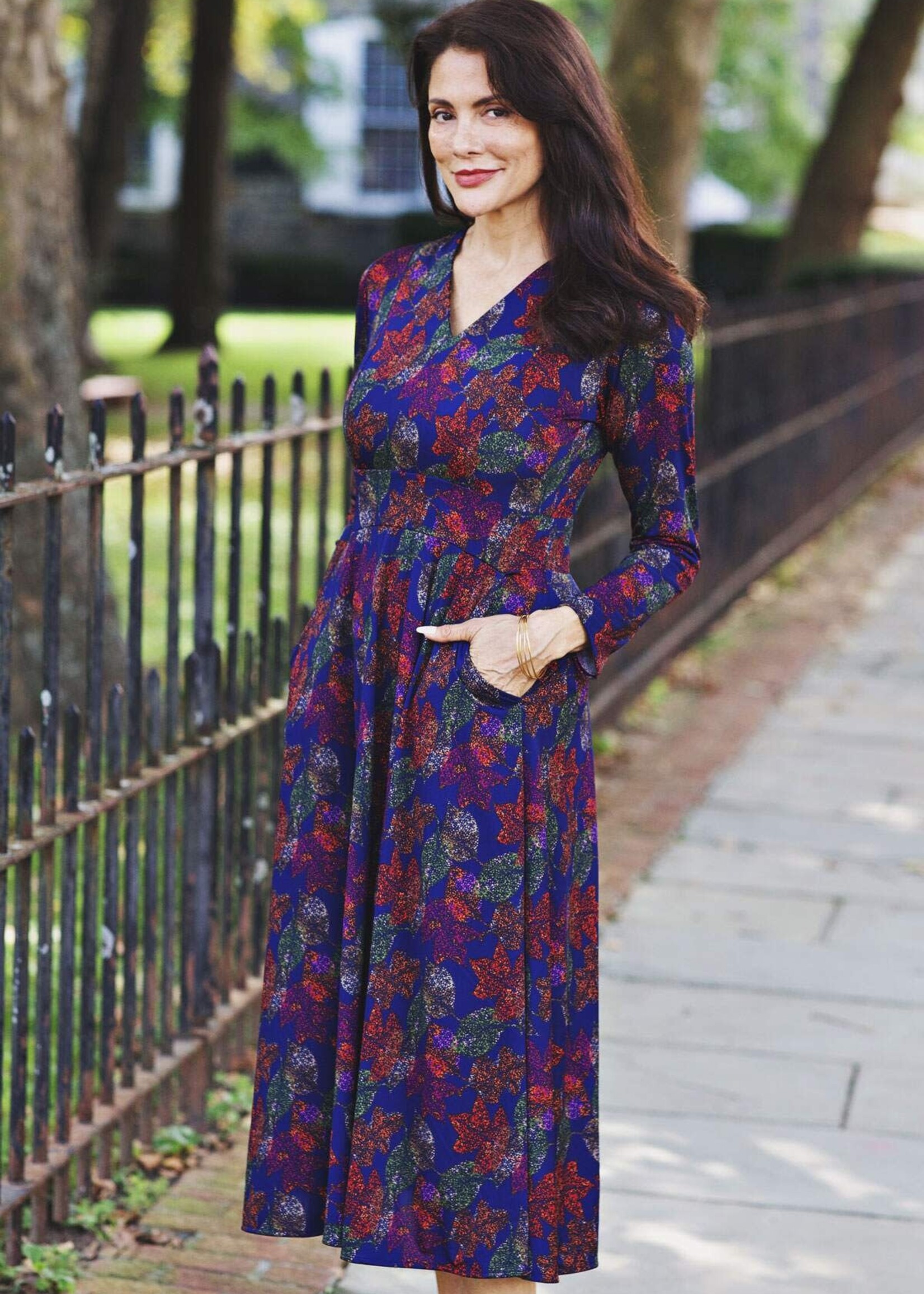 Karina Dresses Cecelia Dress - Jeweled Leaves