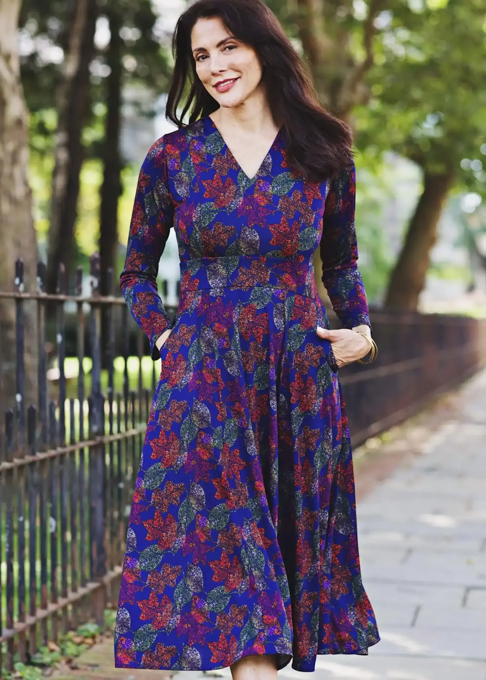 Karina Dresses Cecelia Dress - Jeweled Leaves