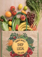 Mona B Burlap Tote - Shop Local