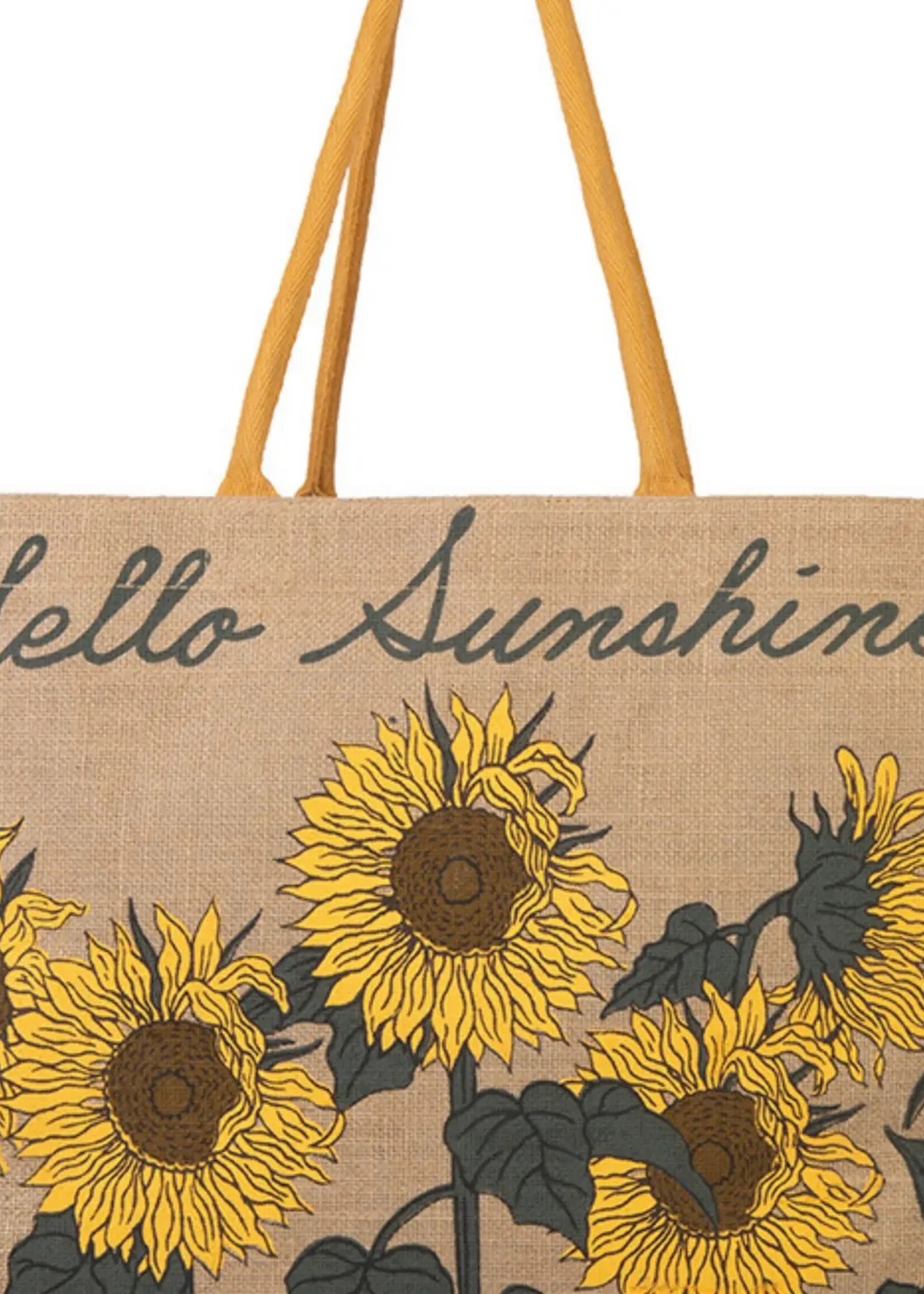 Mona B Burlap Tote Bag