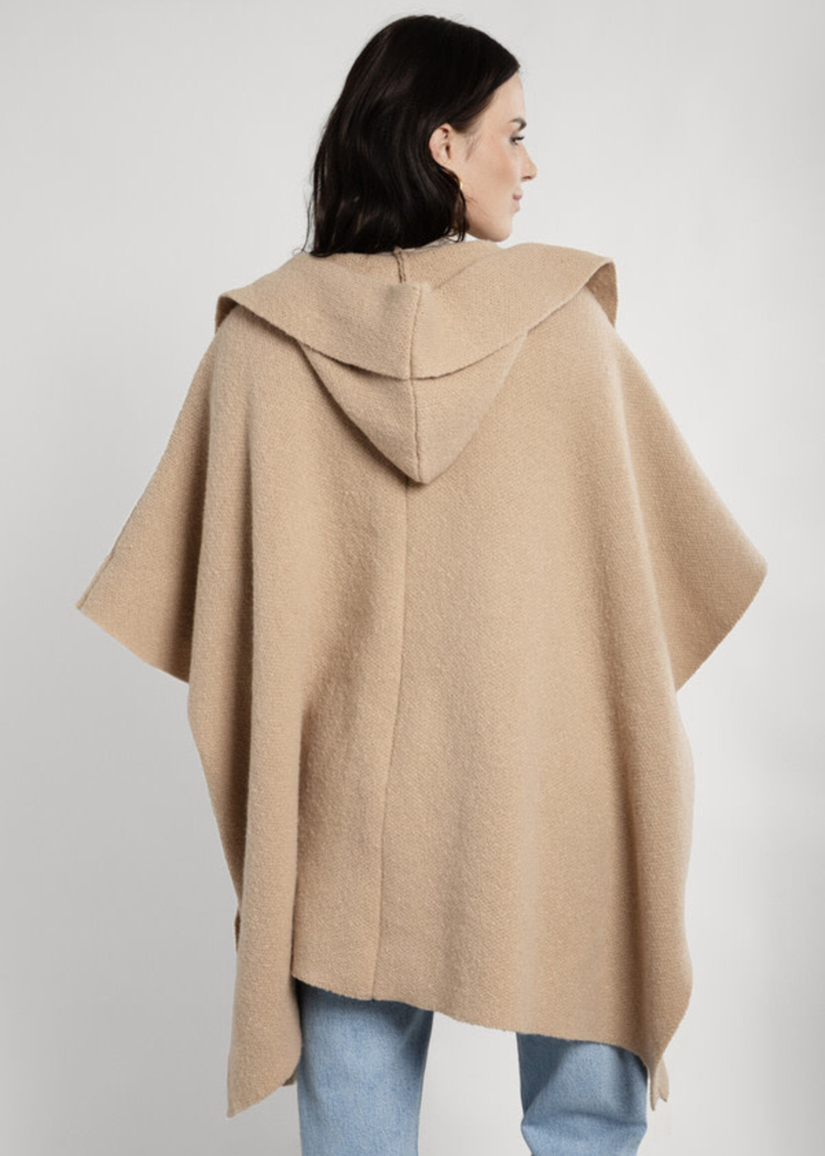 Saachi Oversized Hooded Kimono - Ivory