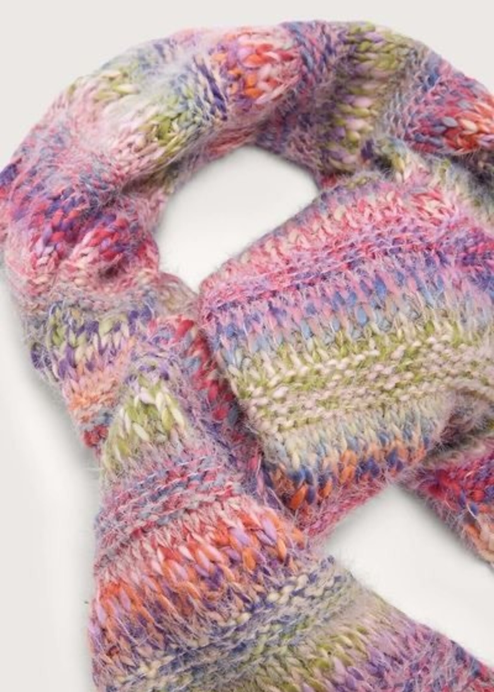 Saachi Multicolored Knit Scarf