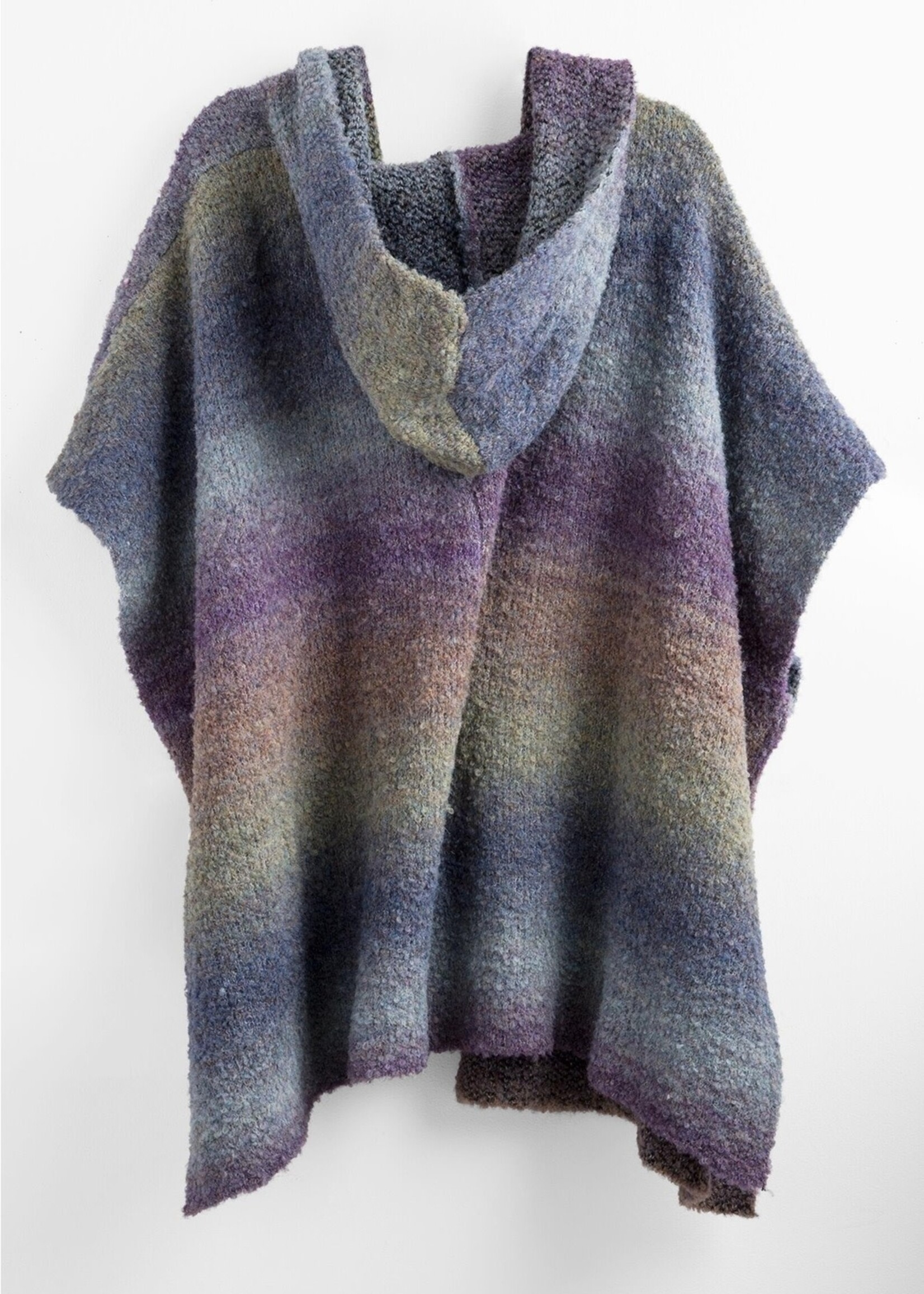 Saachi Hooded Gradient Striped Kimono - Blue