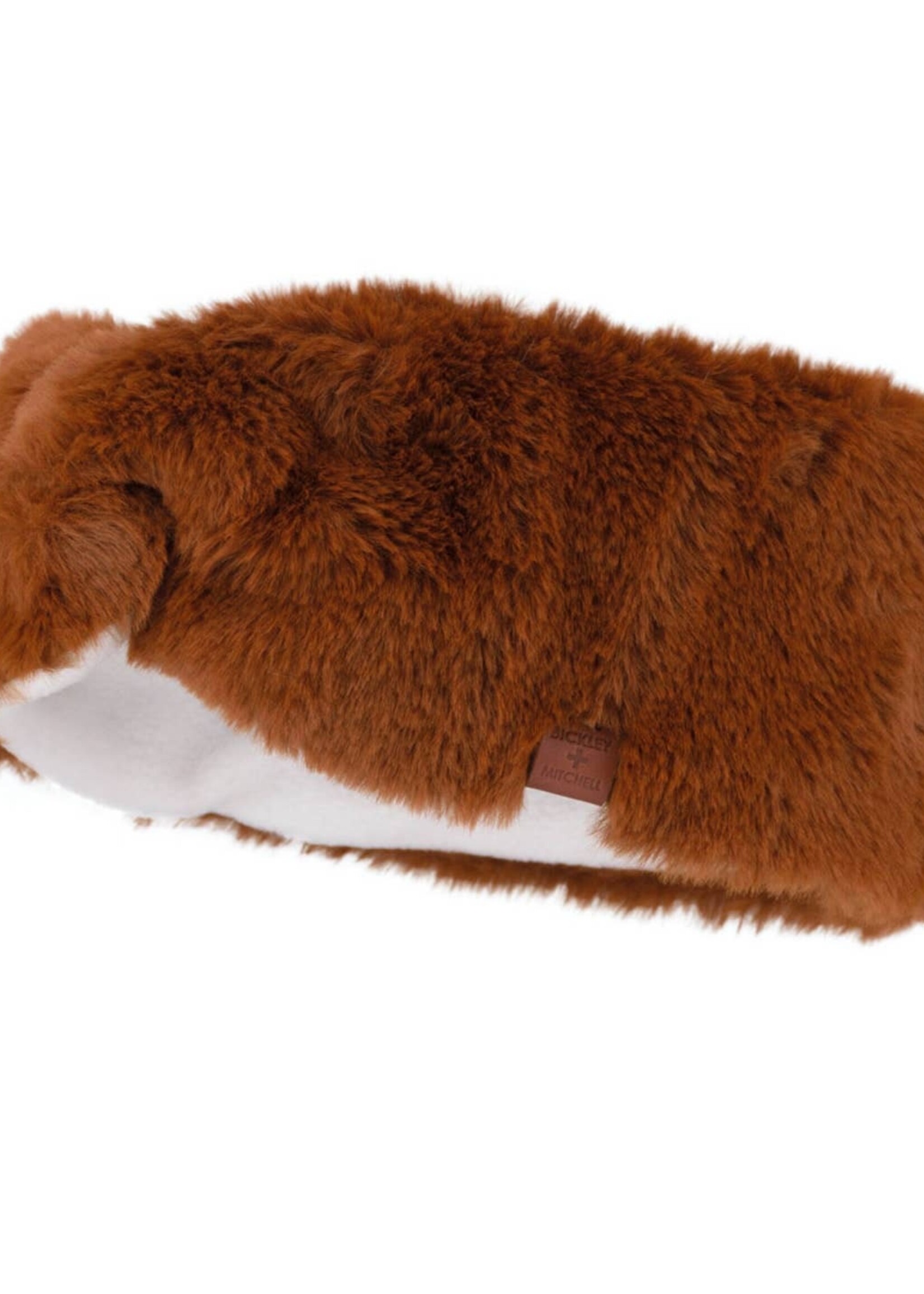 Bickley + Mitchell Headband - Faux Fur - Brown