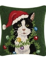 Peking Handicraft Pillow Holiday Cat