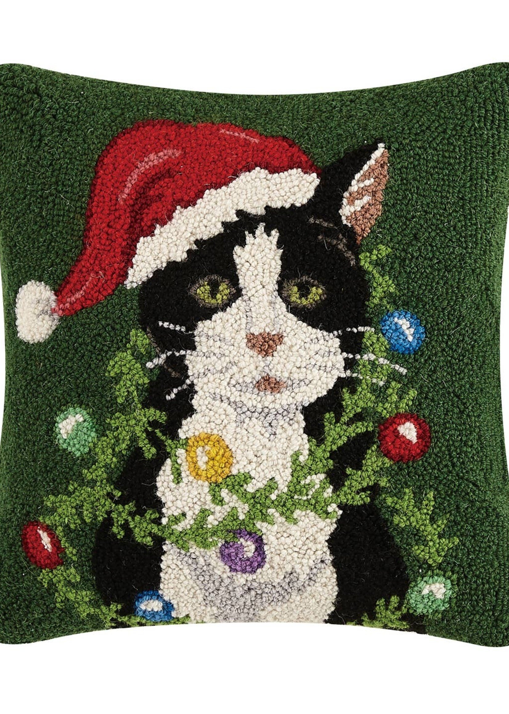 Peking Handicraft Pillow Holiday Cat