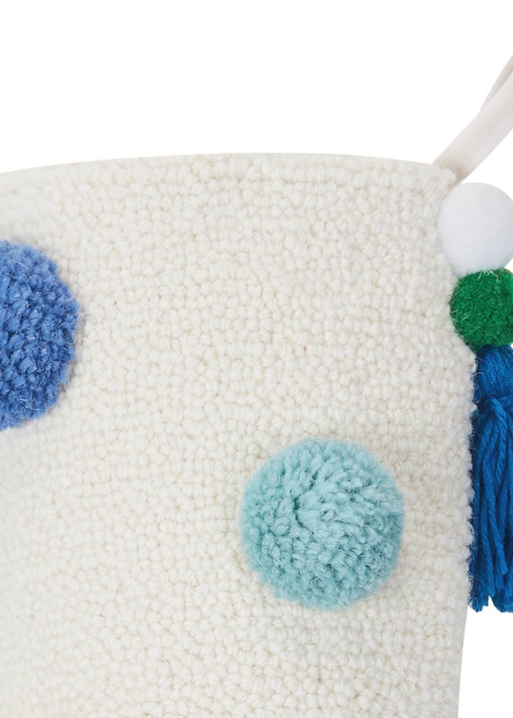 Peking Handicraft Stocking Colorful Pom Poms
