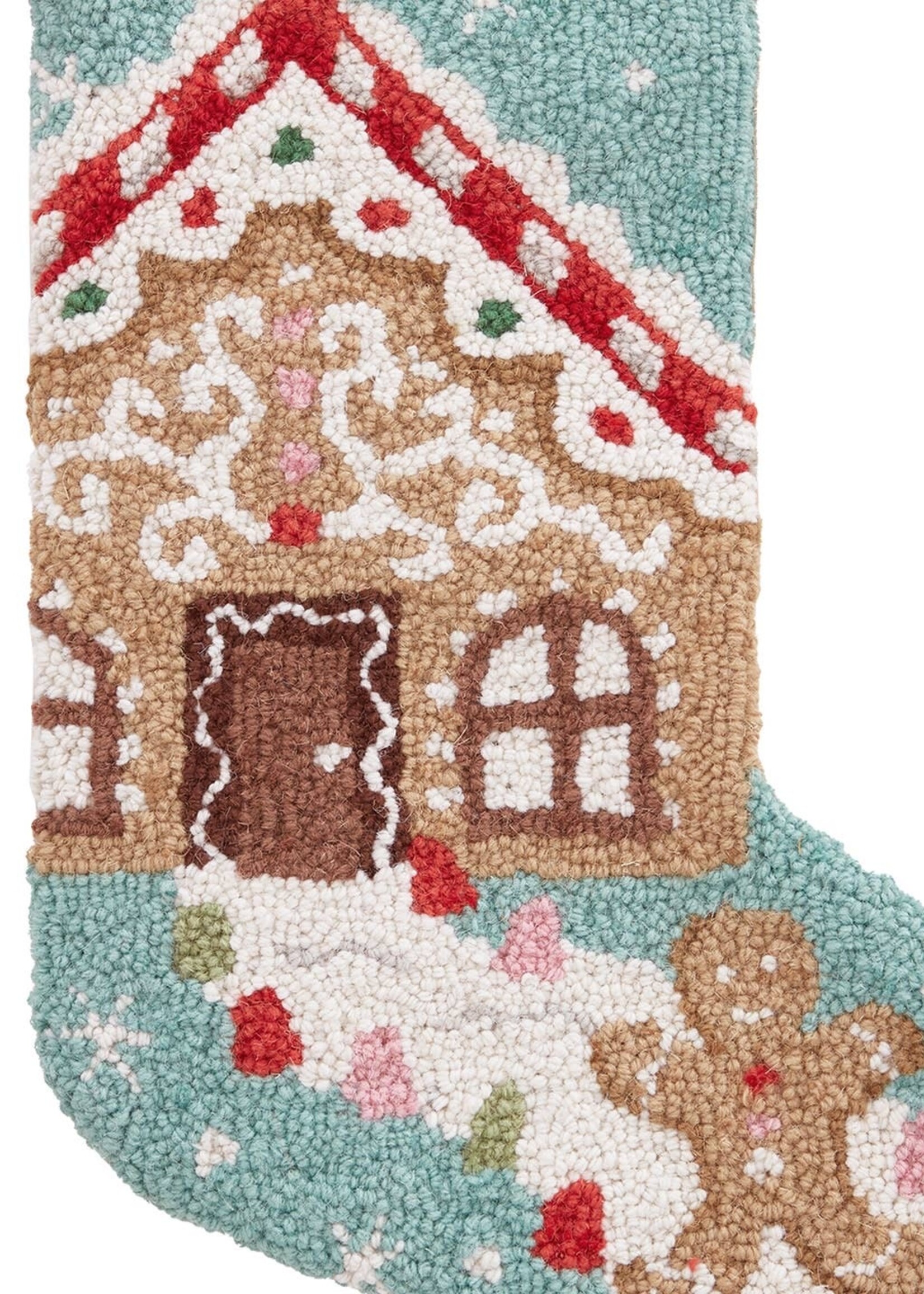 Peking Handicraft Stocking w/Tassels Gingerbread