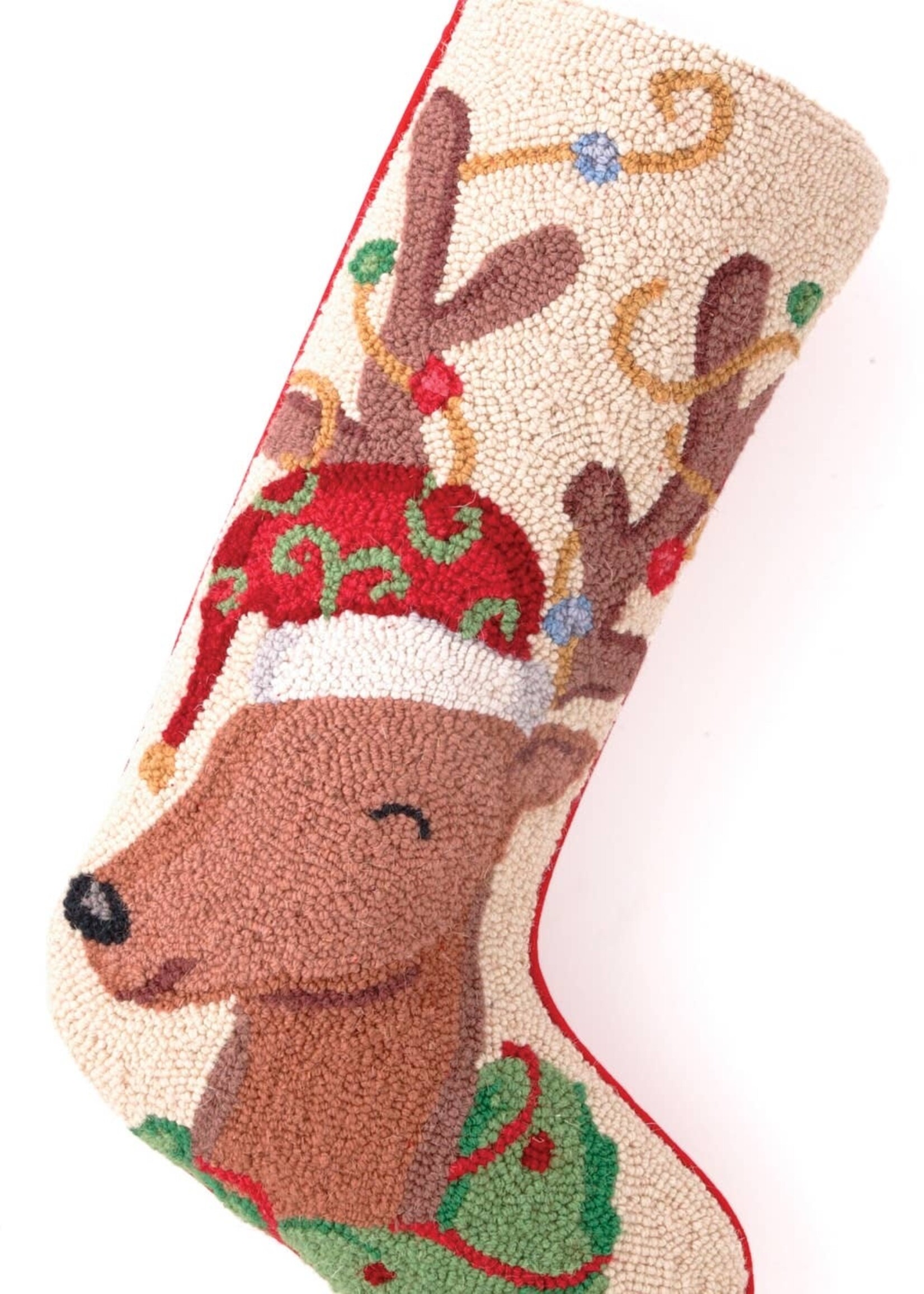 Peking Handicraft Stocking Reindeer