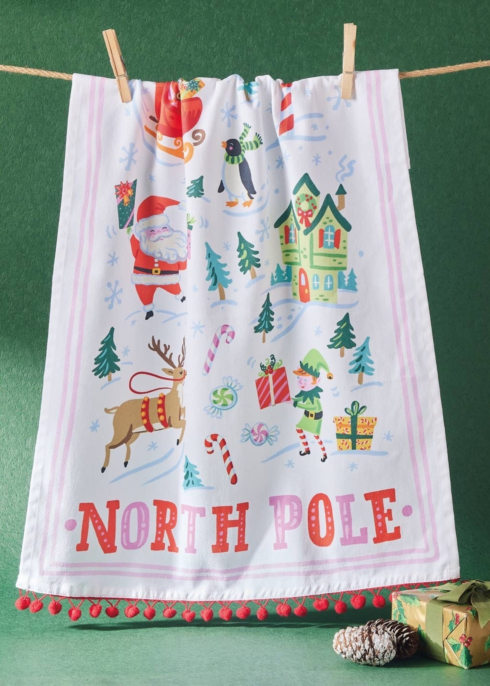 Peking Handicraft Dish Towel North Pole
