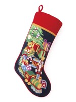 Peking Handicraft Stocking  Needlepoint Toy Train