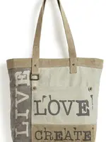 Mona B Life is Short Canvas Tote