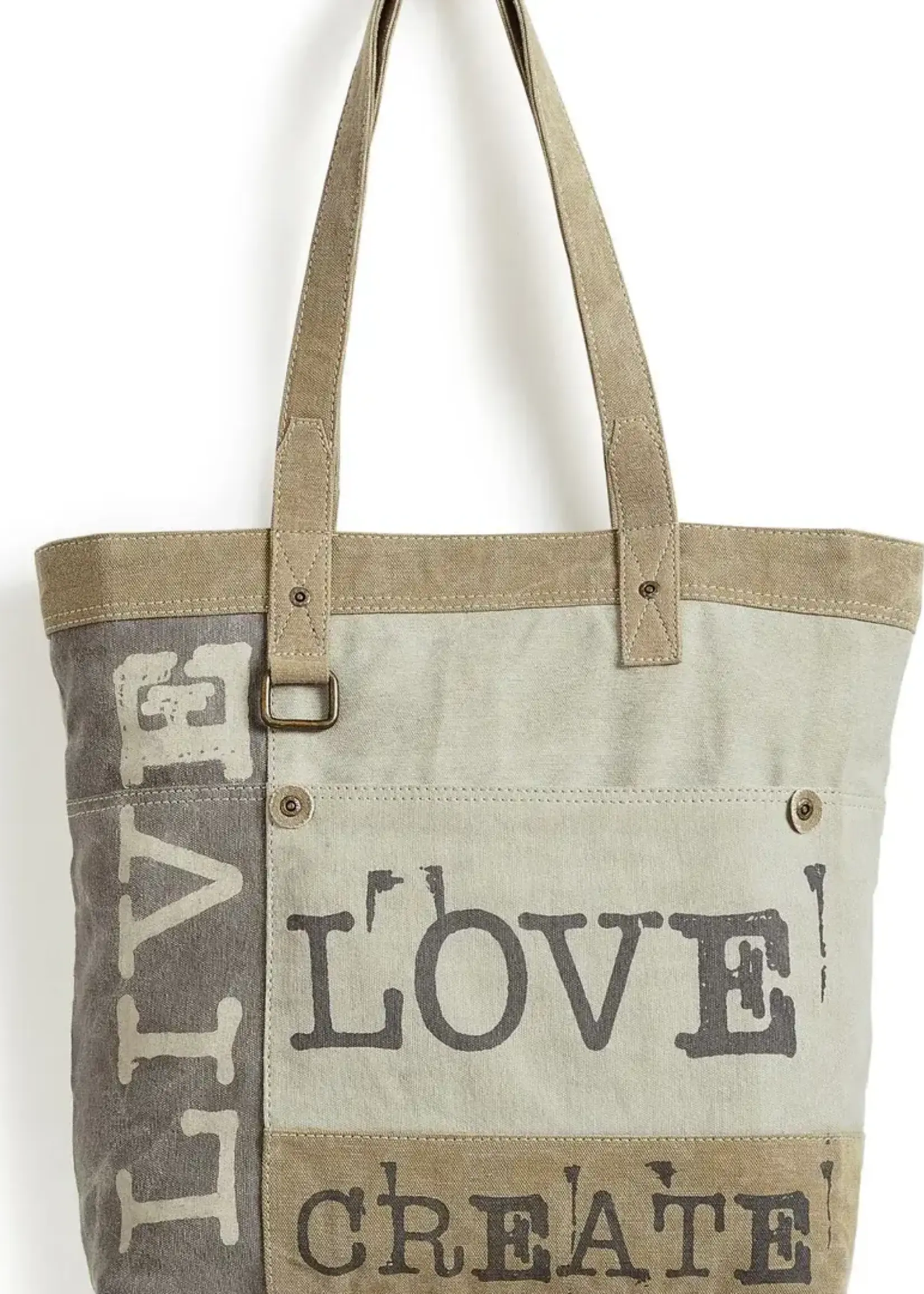 Mona B Life is Short Canvas Tote