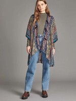 Saachi Bohemian Multi Burnout Velvet Kimono