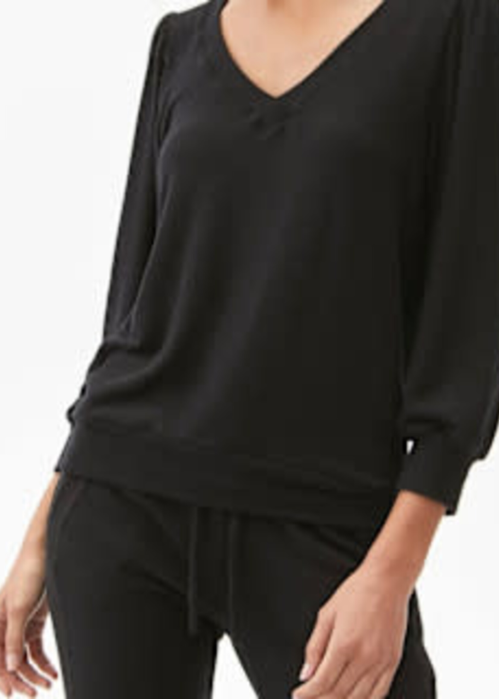 Michael Stars Gabriella V Neck 3/4 Slve