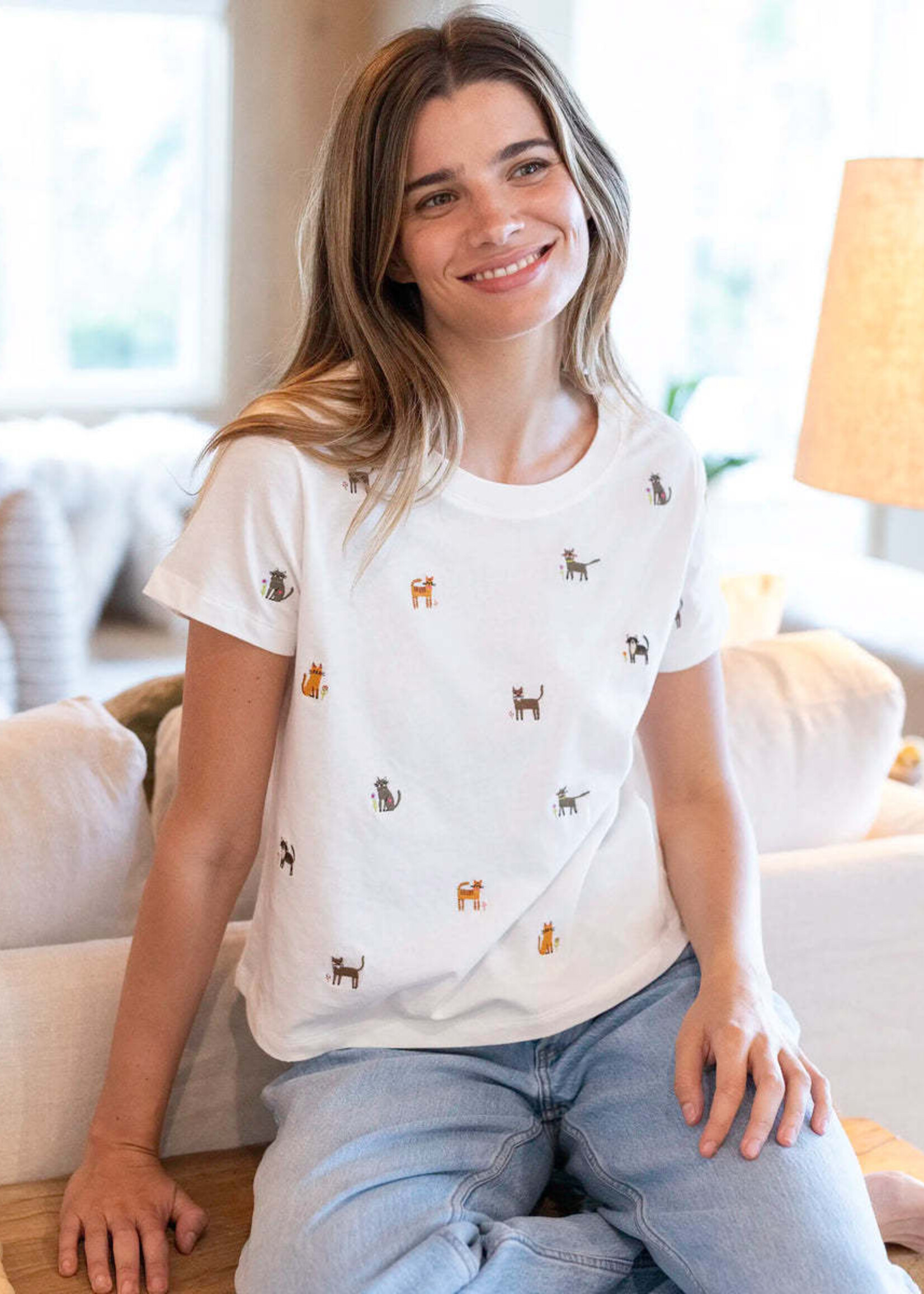 Fave Things Embroidered Tee