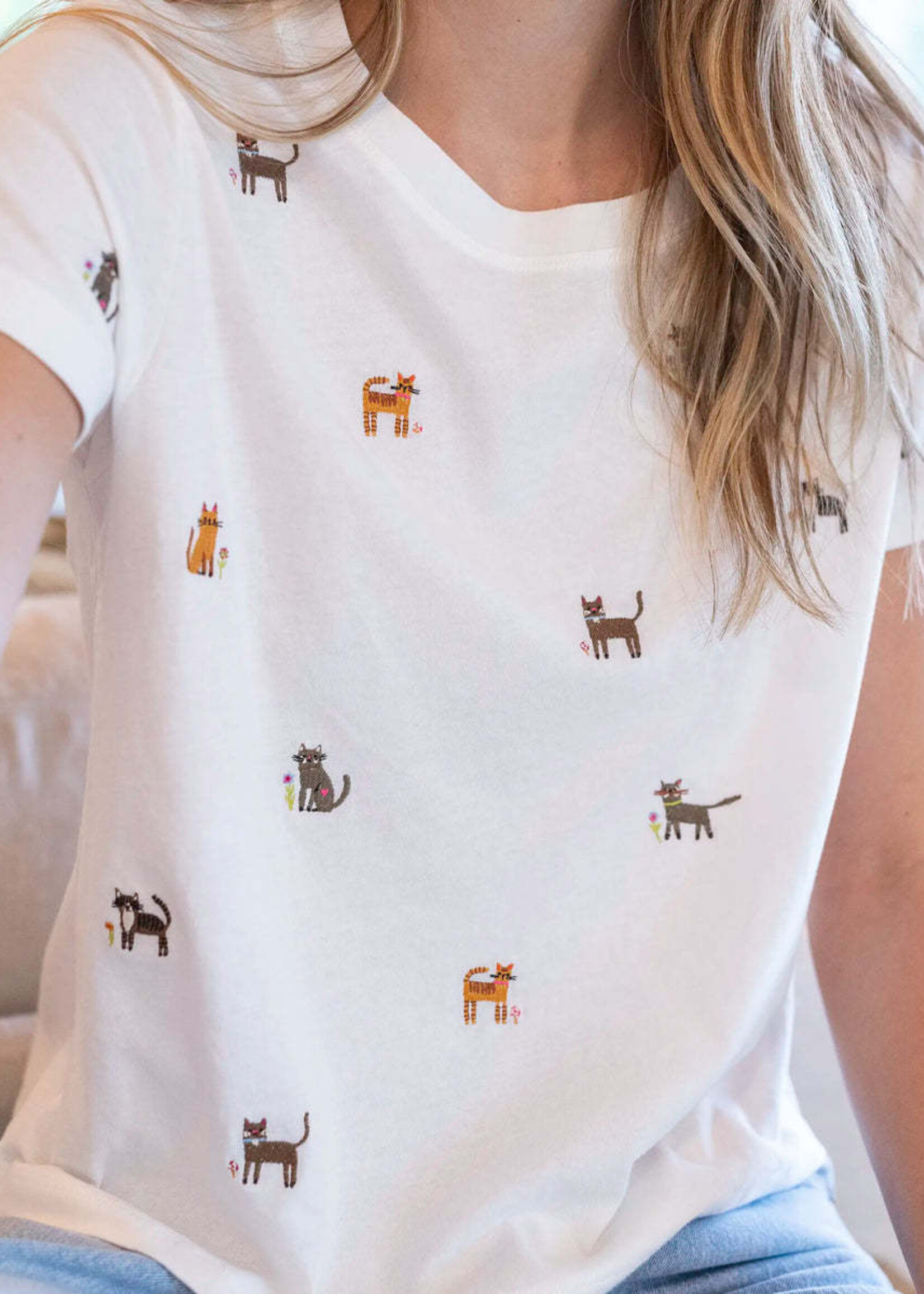 Fave Things Embroidered Tee