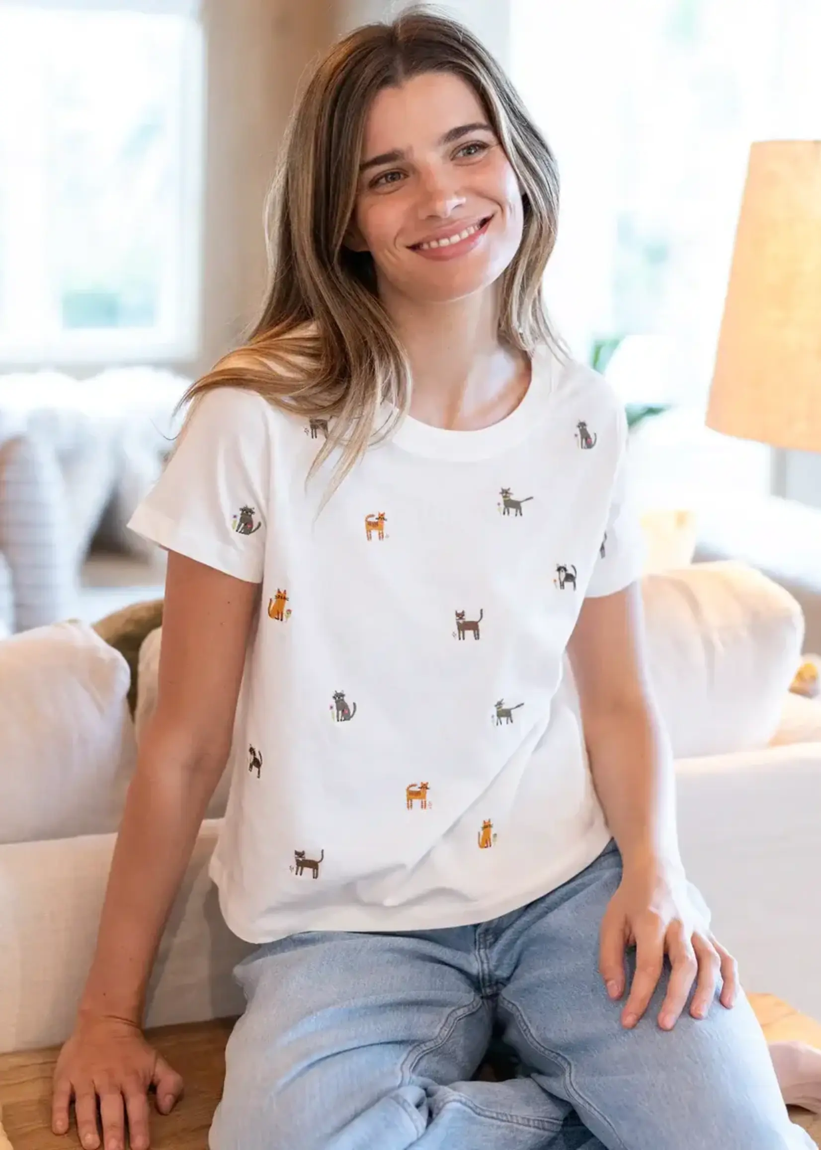 Fave Things Embroidered Tee