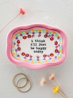 Artisan Trinket Dish Just Be Happy