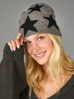 Jacquard Beanie Stone Grey Star