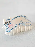 Hair Clip White Cat