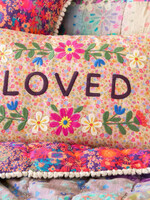 Embroidered Giving Pillow Love