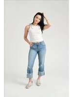 1822 Denim Cuffed Girlfriend Jean in Jaimie