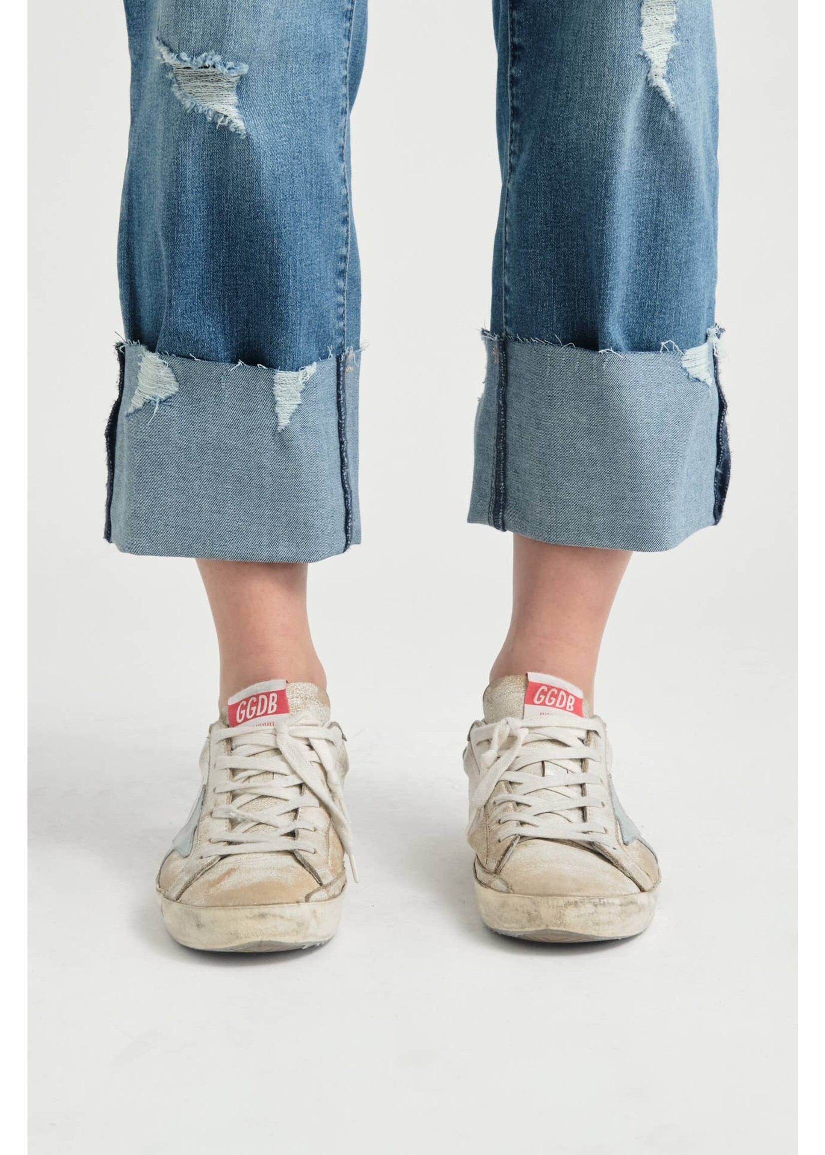 1822 Denim Cuffed Girlfriend Jean in Jaimie
