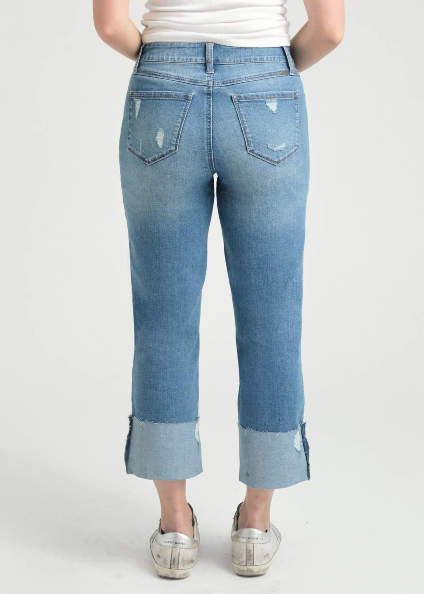 1822 Denim Cuffed Girlfriend Jean in Jaimie