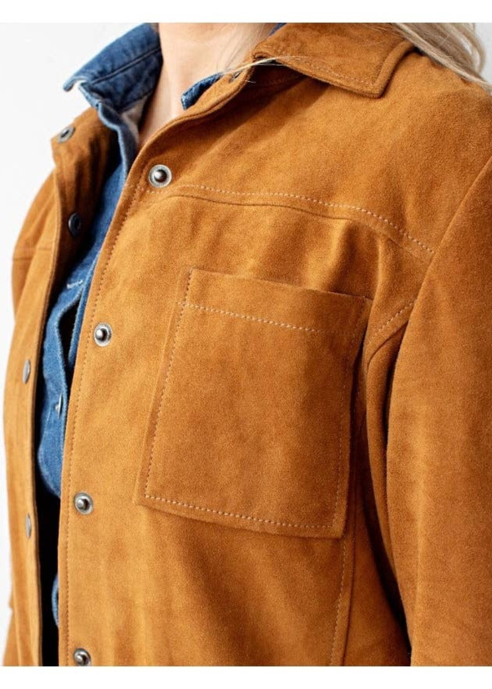 Amsterdam Heritage Dakota - Soft Design Suede Leather Shirt Jacket