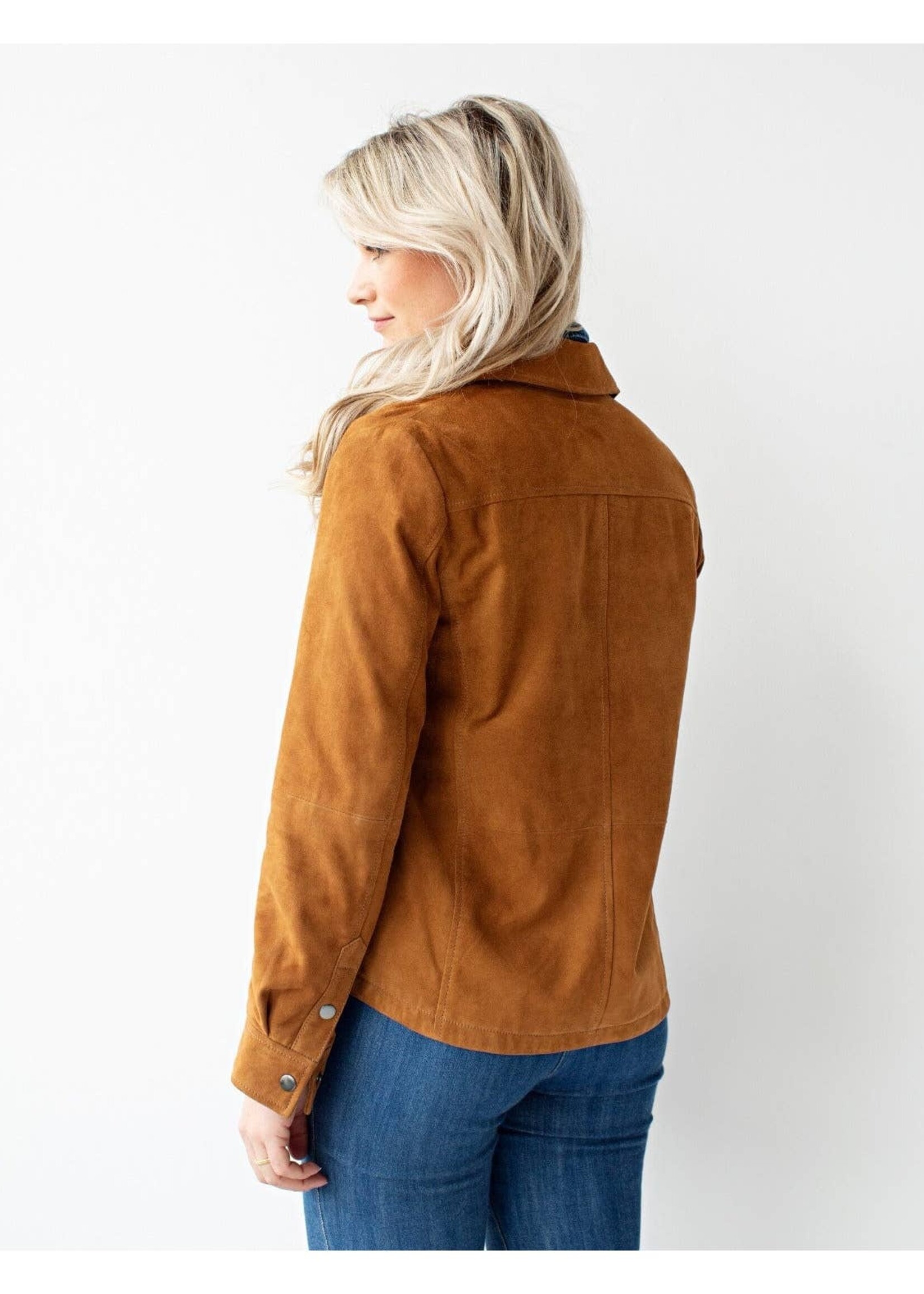 Amsterdam Heritage Dakota - Soft Design Suede Leather Shirt Jacket