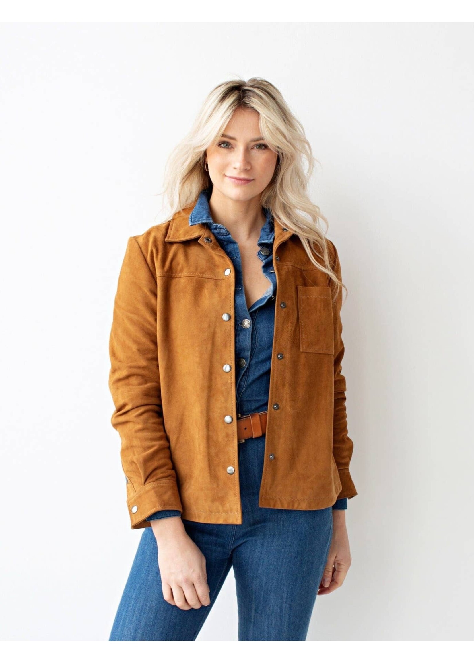 Amsterdam Heritage Dakota - Soft Design Suede Leather Shirt Jacket