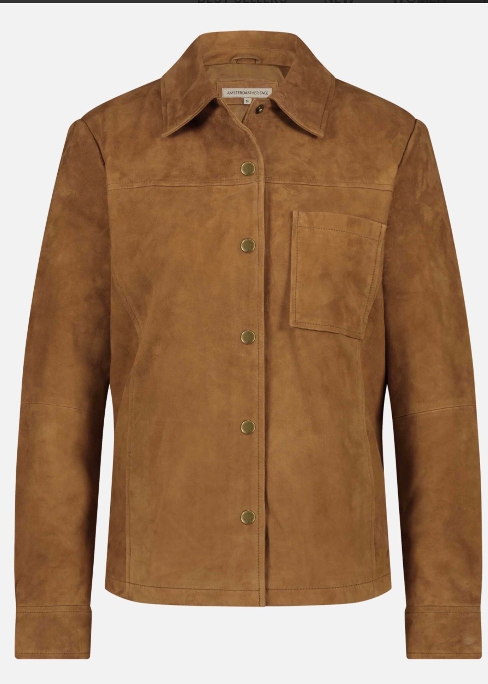 Amsterdam Heritage Dakota - Soft Design Suede Leather Shirt Jacket