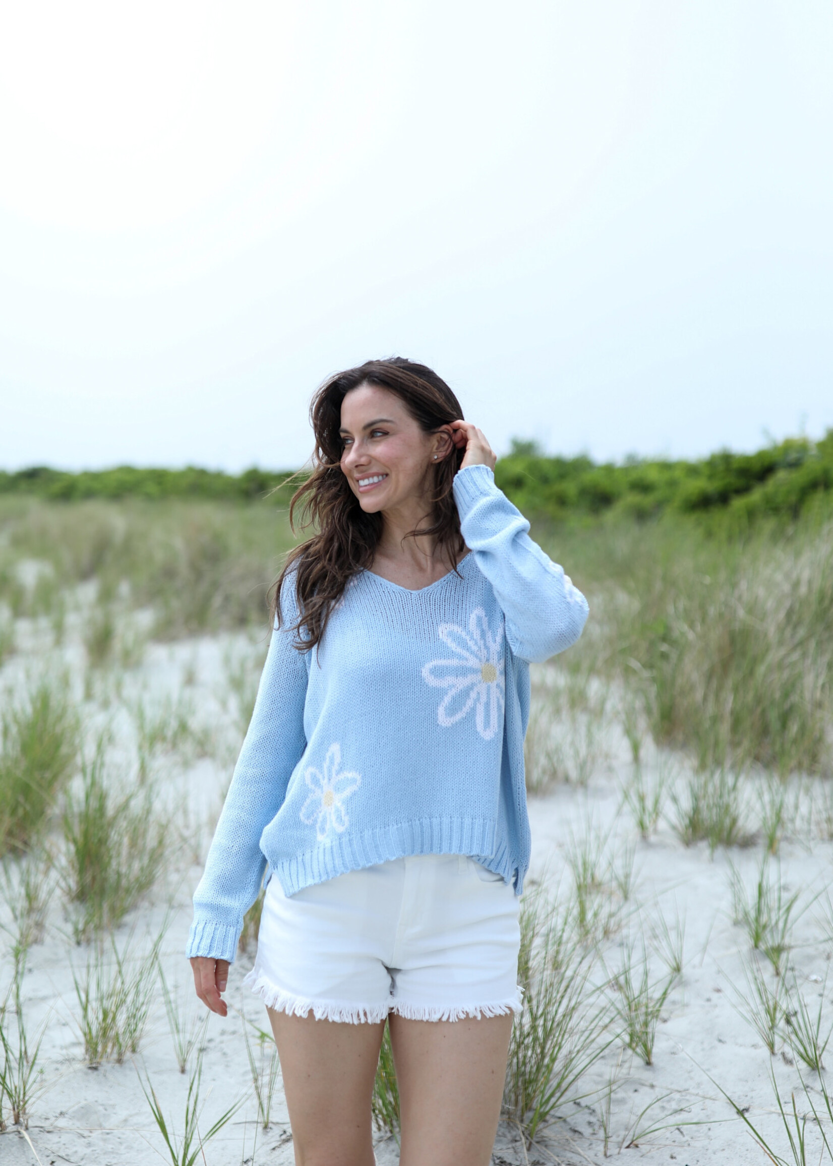 Wooden Ships Meadow L/S V Cotton