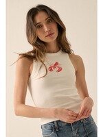 Promesa USA Lobster Vintage-Wash Graphic Racerback Tank Top