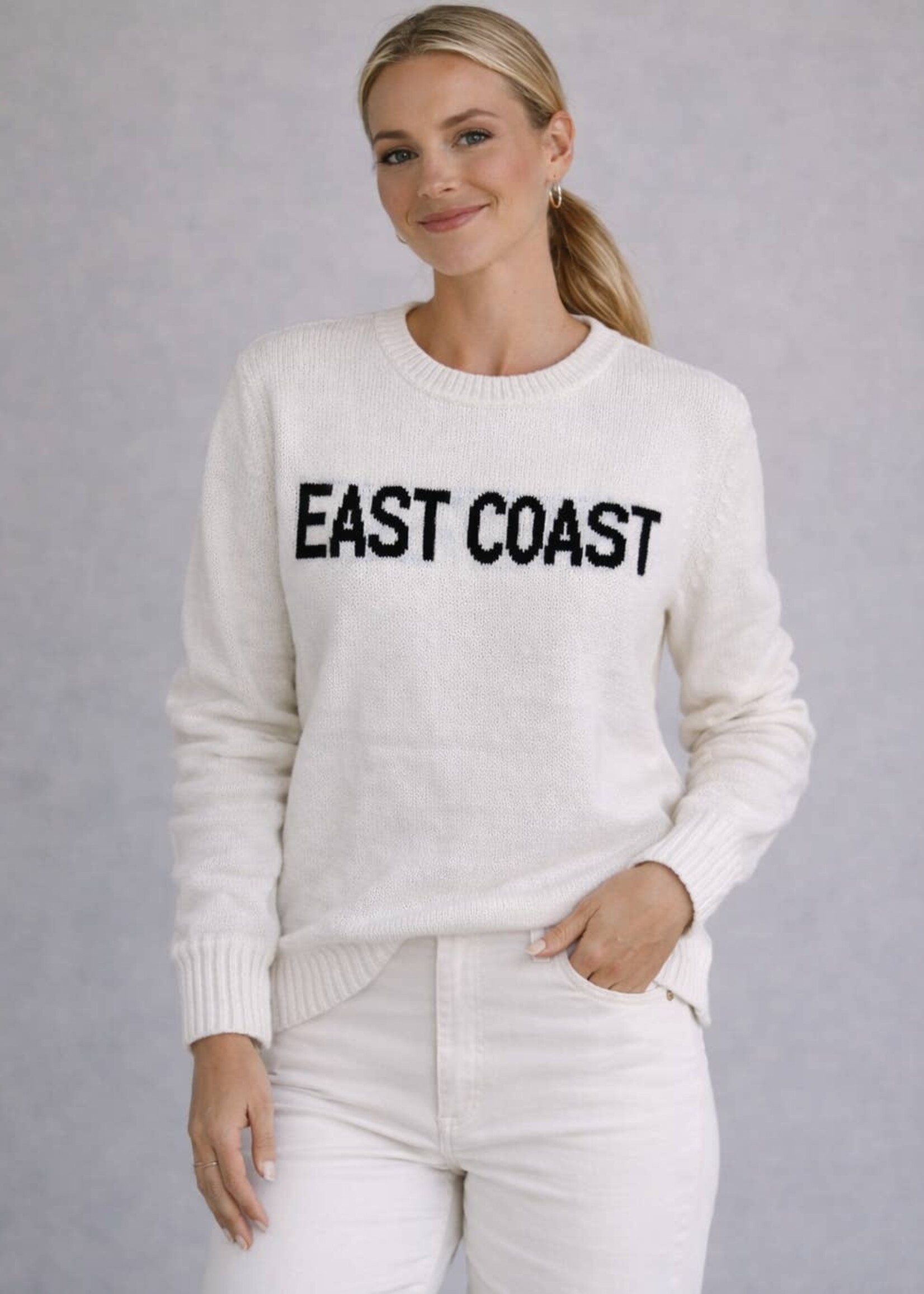 Pink Pineapple East Coast Classic Cotton Sweater