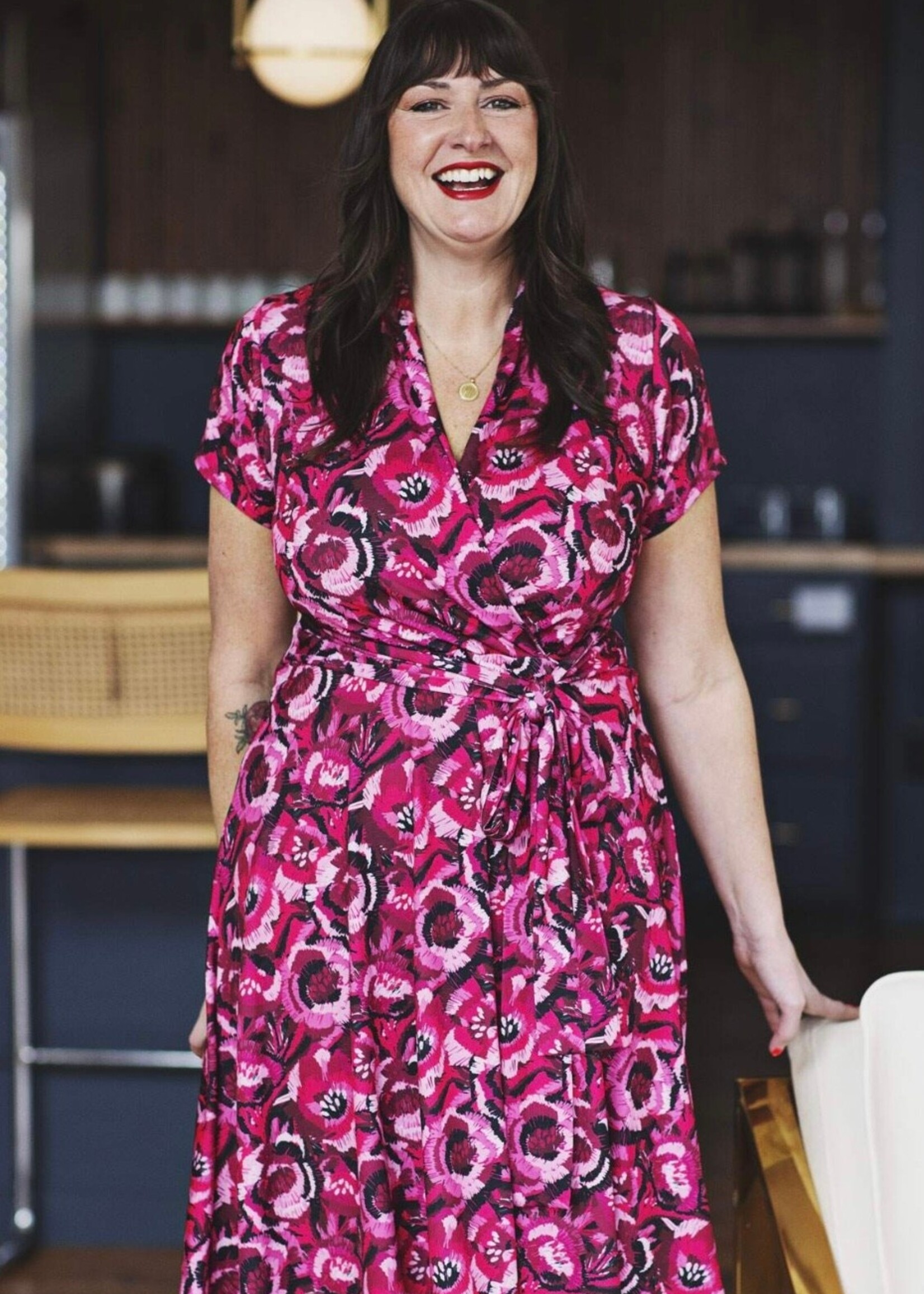 Karina Dresses Ruby Dress - Abstract Poppy