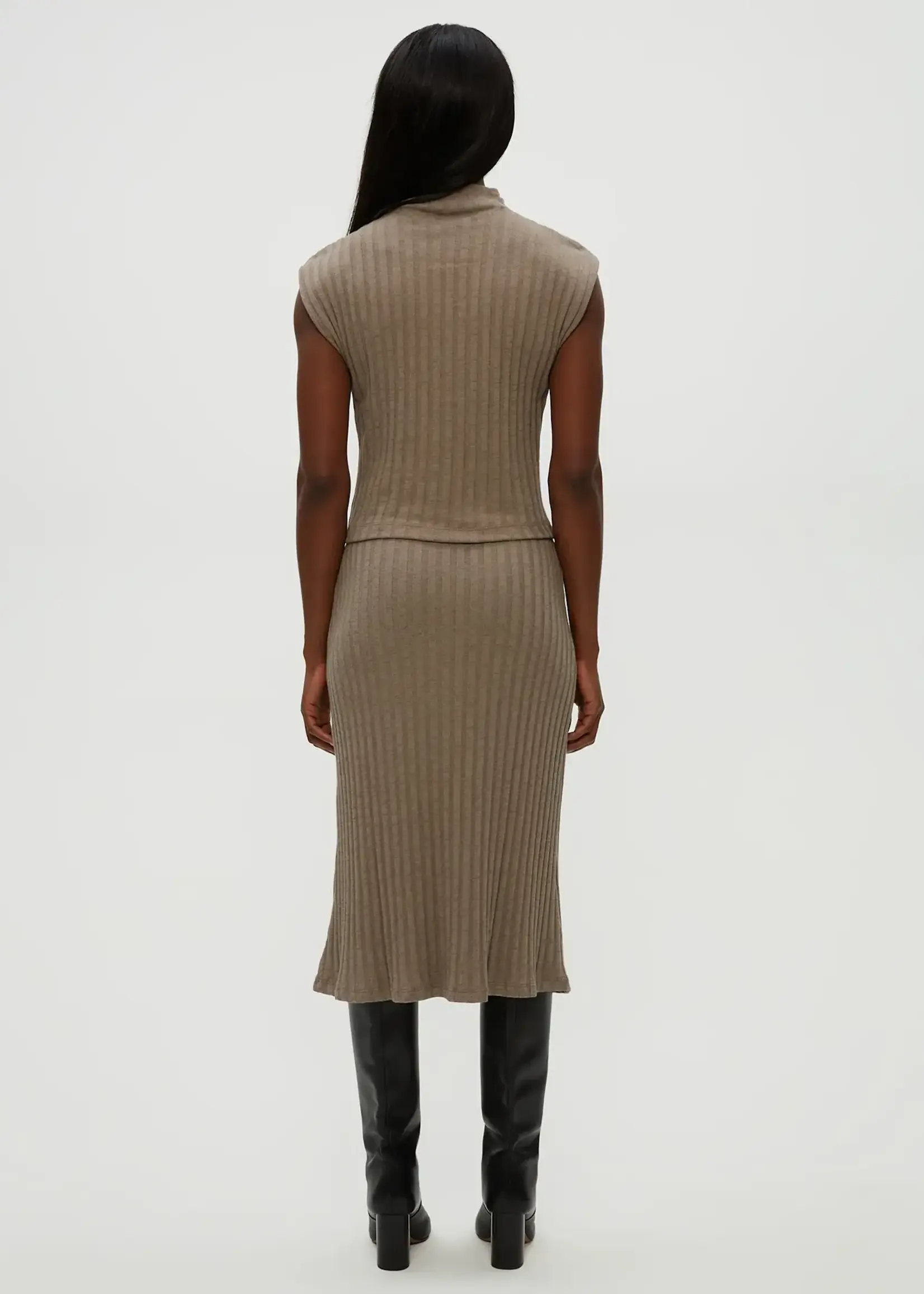 Michael Stars Shania Midi Skirt Splash