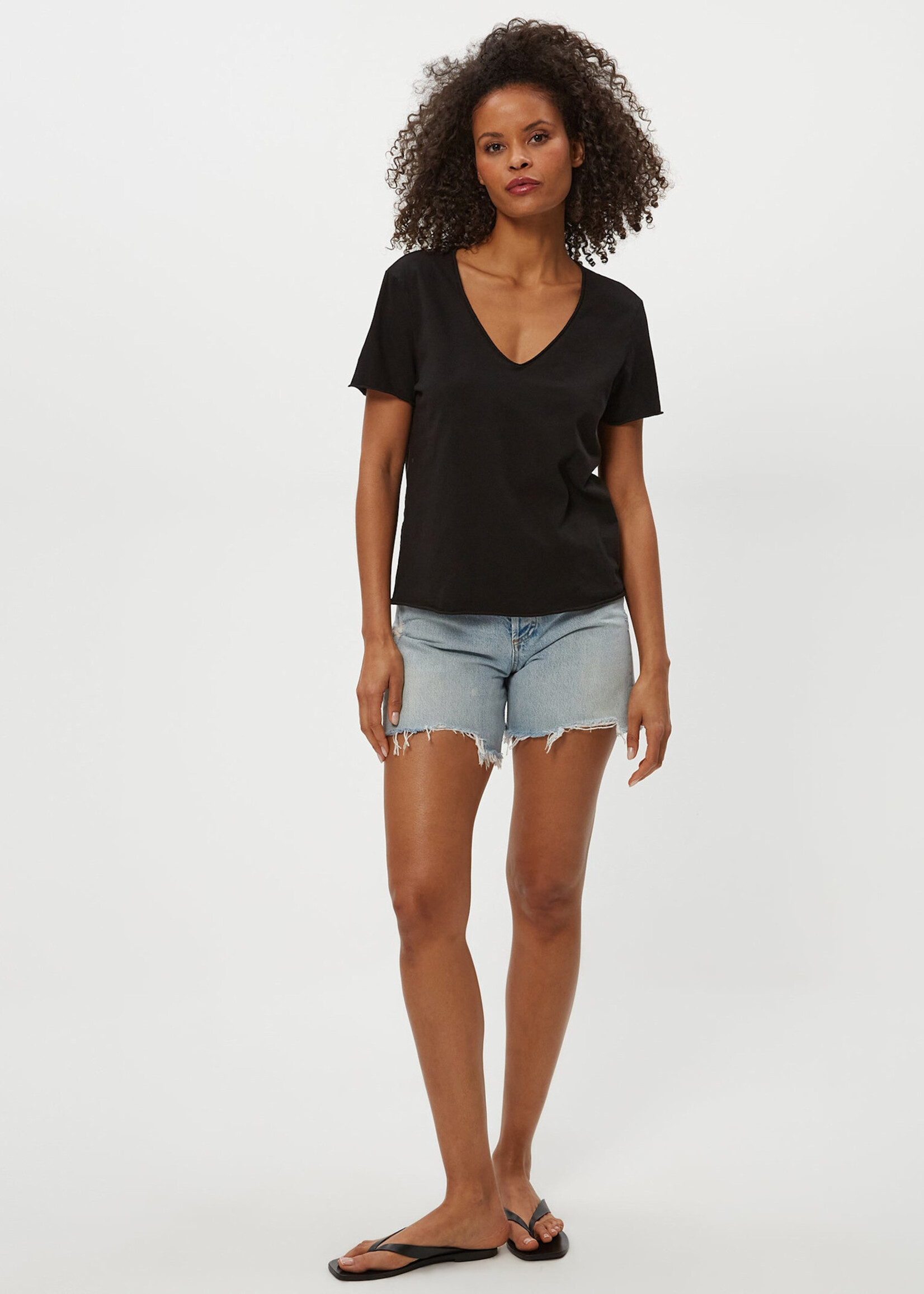 Michael Stars Vera Raw Hem Tee