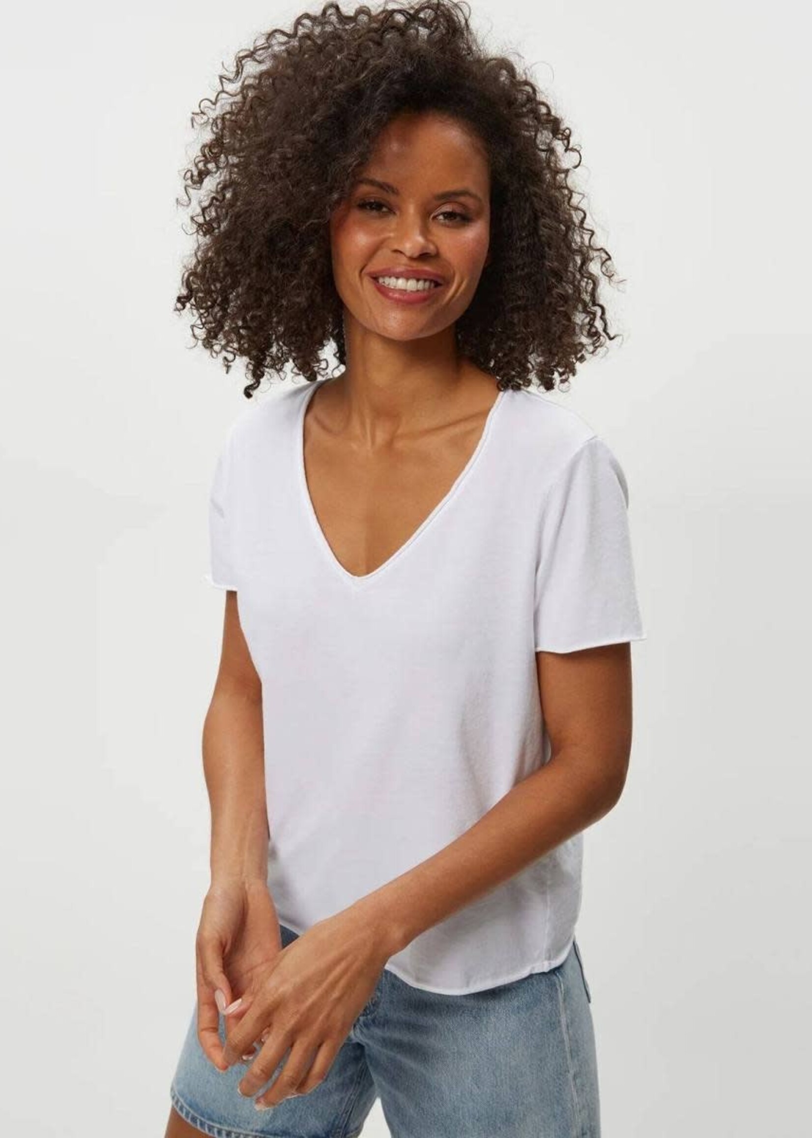 Michael Stars Vera Raw Hem Tee
