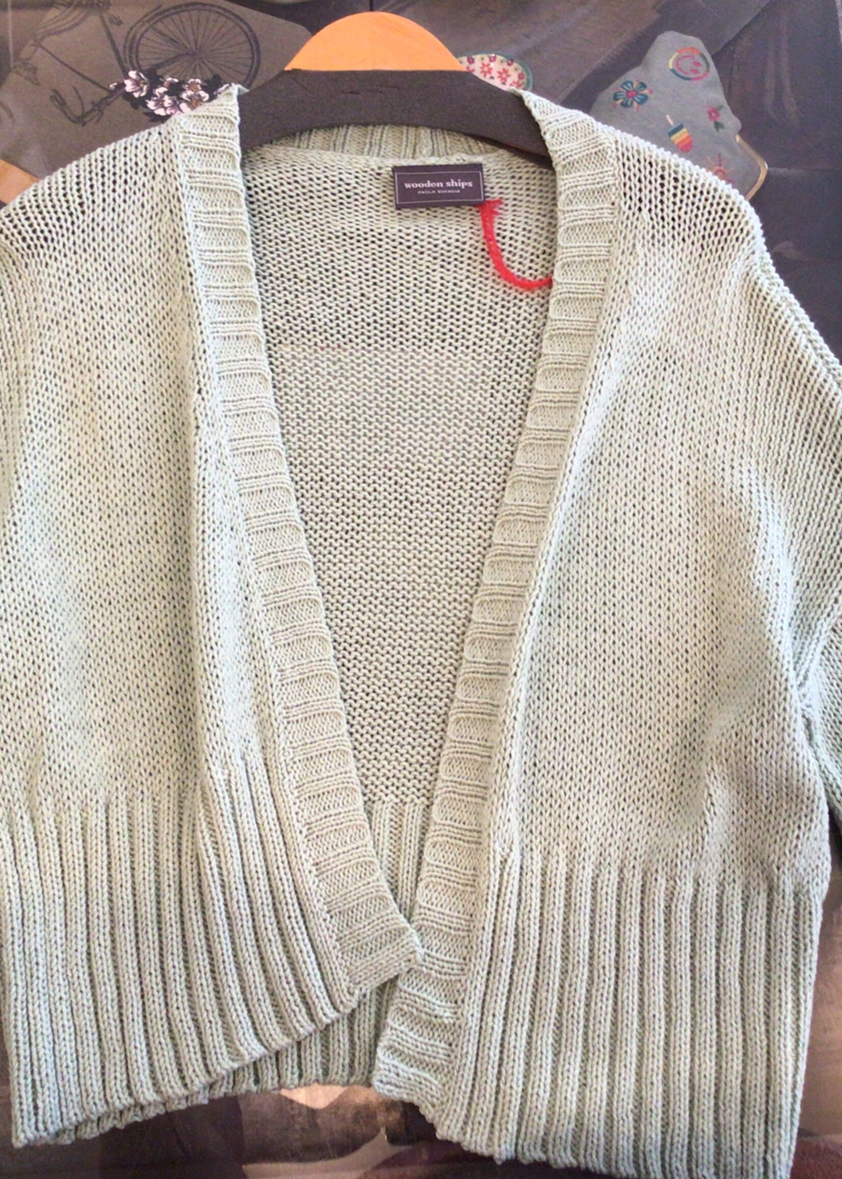 Wooden Ships Jac Cropped Cardi Cotton