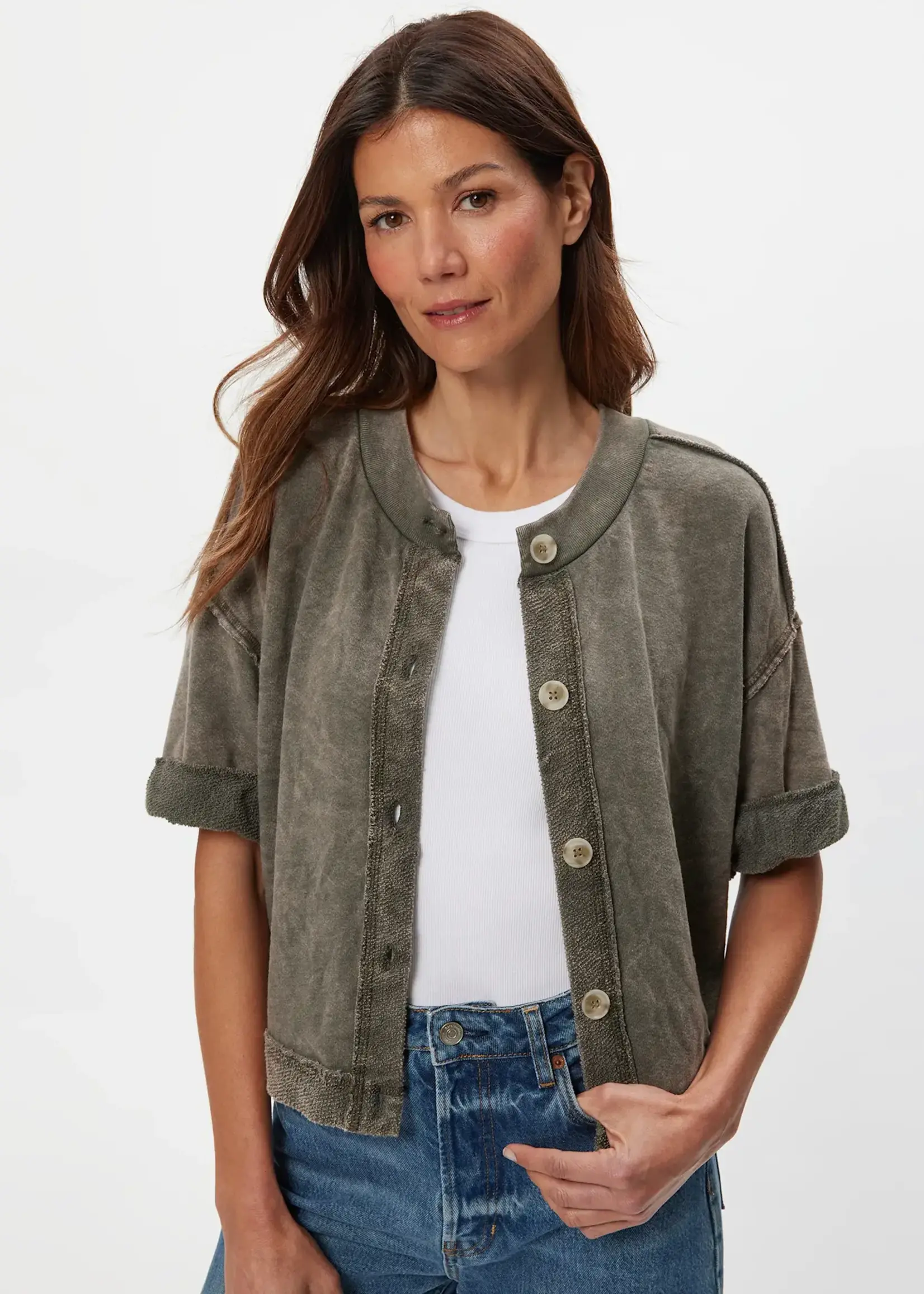 Michael Stars Marlow Wide Slve Cardigan