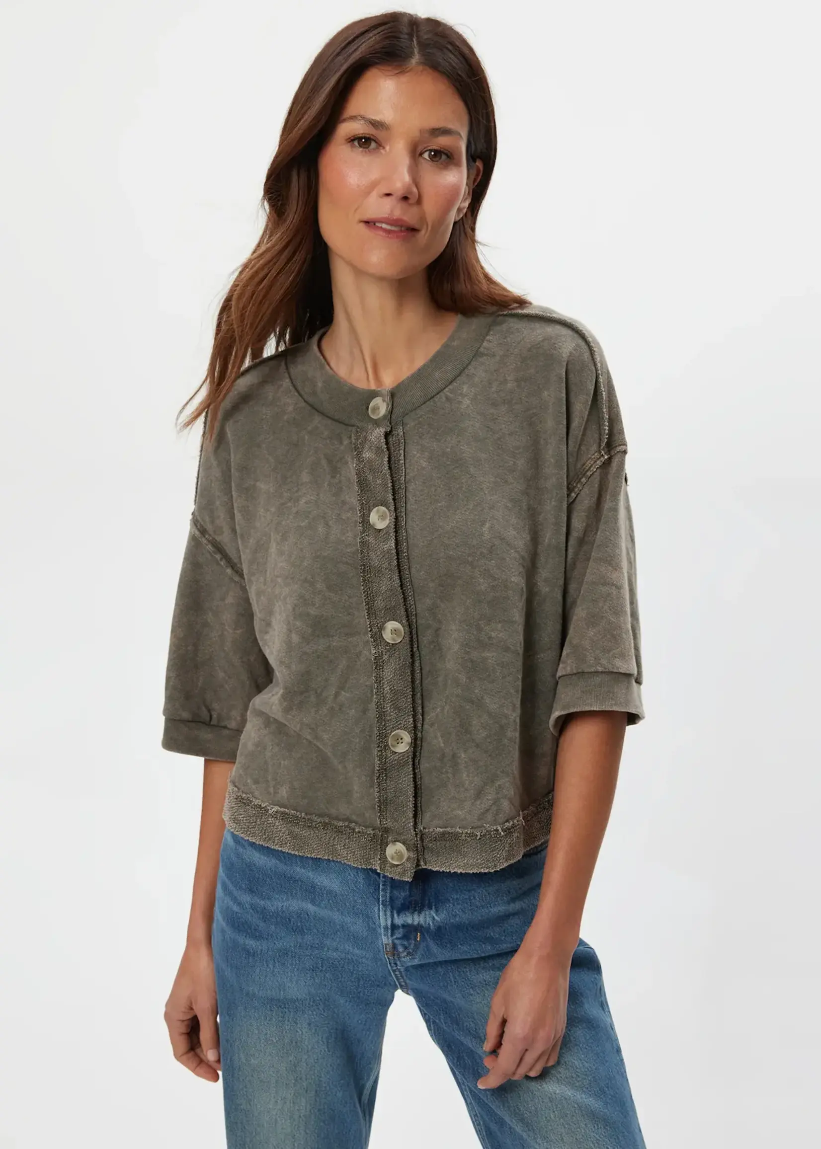 Michael Stars Marlow Wide Slve Cardigan