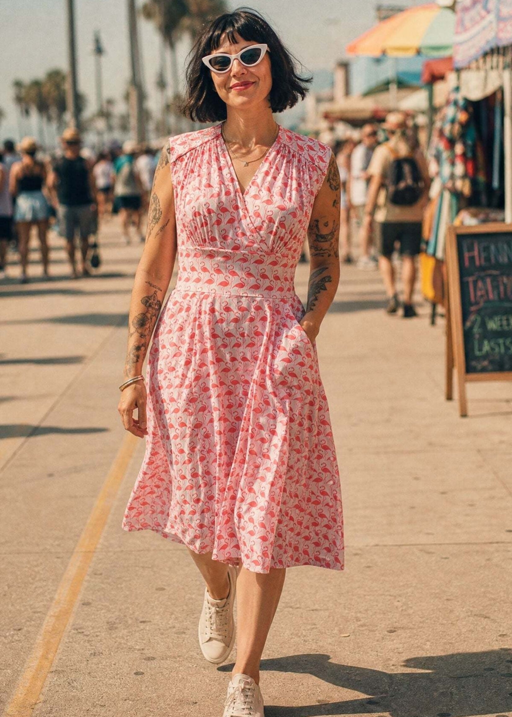 Karina Dresses Nora Dress - Flamingo