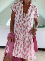 Pink Pineapple Babydoll dress Lobster Print