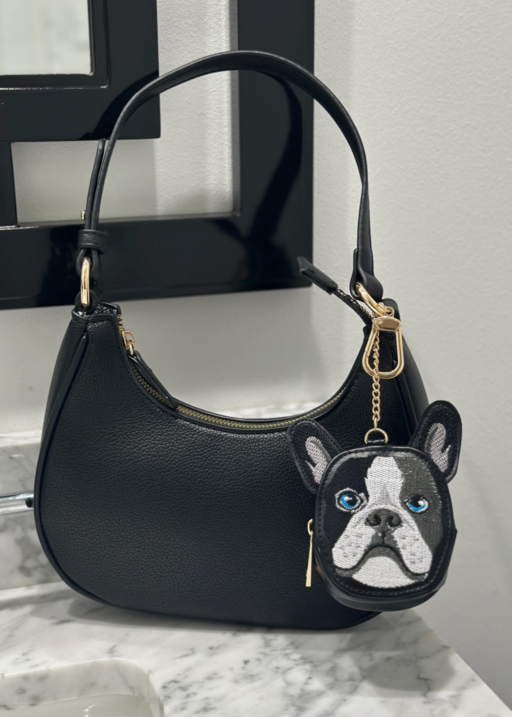 2-in-1 Bag Charm & Reusable Shopper Bag Dog