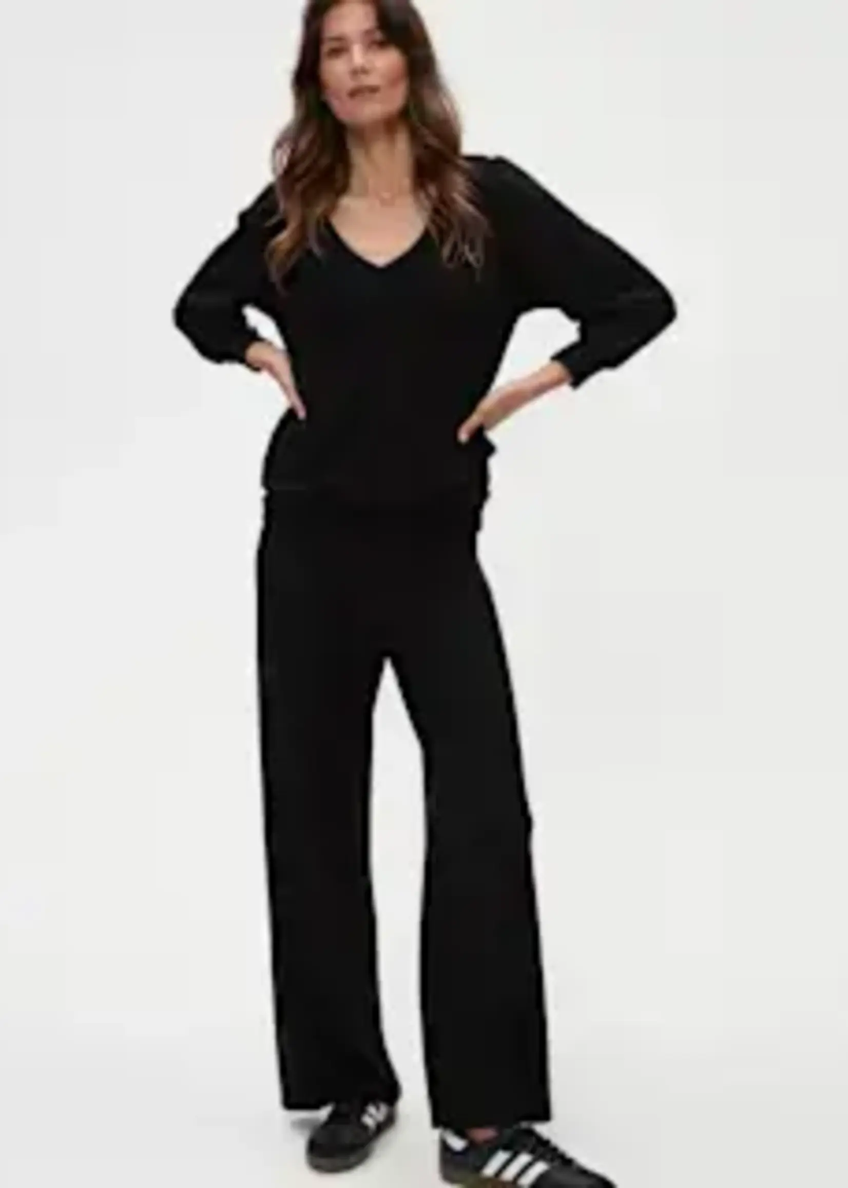 Michael Stars Jones Wide Leg Pant Black