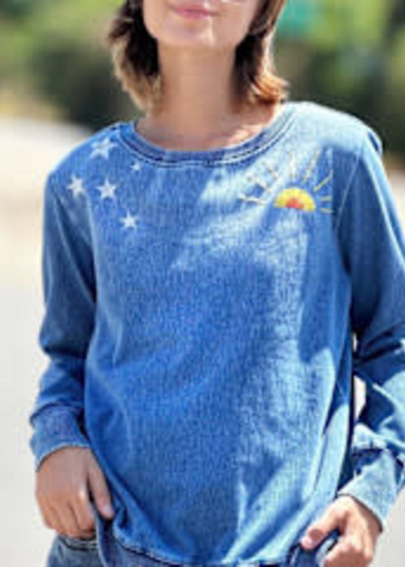 Billy T Hello Sunshine Sweatshirt - Denim