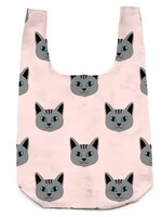 2-in-1 Bag Charm & Reusable Shopper Bag Cat