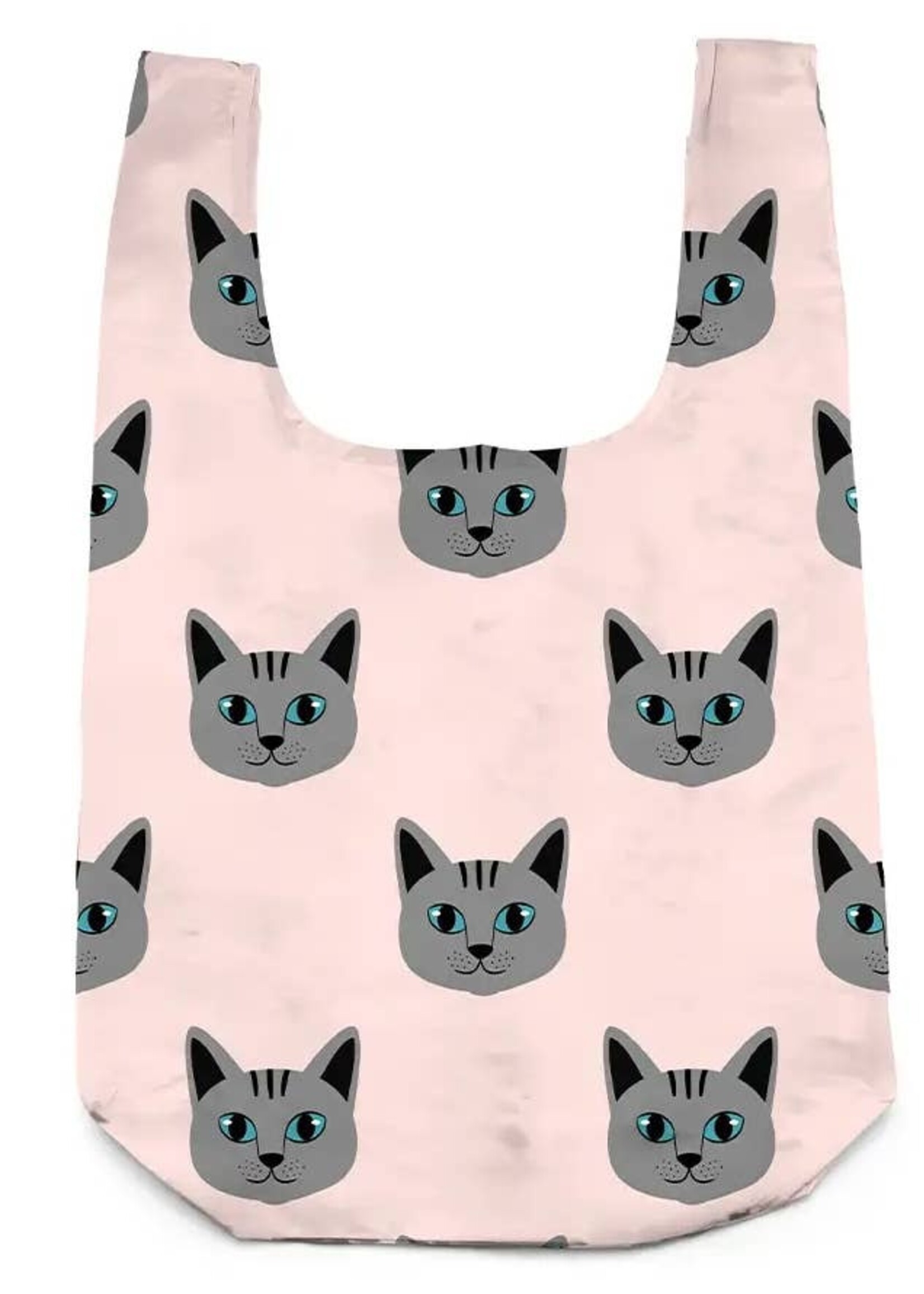 2-in-1 Bag Charm & Reusable Shopper Bag Cat